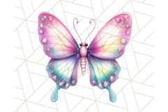 Pastel Fairy Clip Art PNG With Glitter, Rainbow Fairy Png Product Image 3