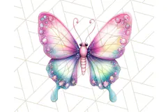 Pastel Fairy Clip Art PNG With Glitter, Rainbow Fairy Png Product Image 3