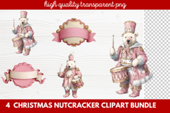 4 Christmas Nutcracker Clipart | Festive Holiday Nutcracker Product Image 1