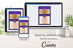 Purple Elegant Church Anniversary Banquet Flyer Canva Templa Product Image 8