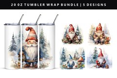 Gnome 20oz Tumbler Wrap | Sublimation PNG Bundle Product Image 9