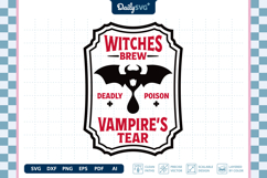 Halloween Poison Label SVG Vintage Apothecary Cut File Product Image 3
