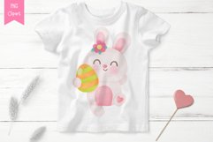 Easter watercolor clipart kawaii clipart. Easter kid bunny Product Image 7