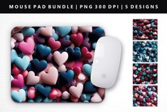 Heart Mouse Pad Design | Mouse Pad Sublimation PNG Product Image 1