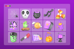 Spooky Halloween 3D Icon Pack Product Image 7