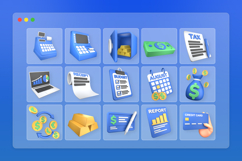 Finance &amp; Accounting 3D Icon Pack Product Image 7