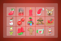 Christmas Decoration 3D Icon Pack Product Image 7