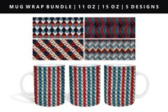 Knitted 11oz, 15oz Mug Sublimation | Mug Wrap PNG Bundle Product Image 8