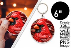 Winter 3D Inflated Puff Cardinal Bird Magic Holiday Ornament Product Image 1