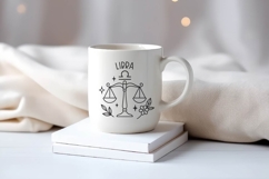 Libra Zodiac Sign SVG | Cute Horoscope Libra Keychain PNG Product Image 2