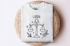 Libra Zodiac Sign SVG | Cute Horoscope Libra Keychain PNG Product Image 3