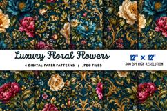 Luxury Floral Flowers Backgrounds JPG Product Image 1