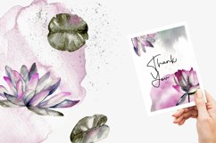 Water Lilies Watercolor Illustrations and Graphics Product Image 7