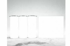 20oz Skinny Tumbler Mockup Full wrap | Full view wrap mockup Product Image 7