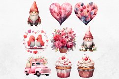 Watercolor Valentine Clipart Bundle Product Image 5
