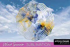 Marble Wind Spinner - Marble Texture Spinner Sublimation Product Image 1