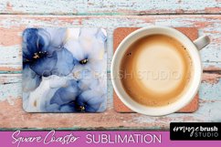 Marble Texture Square Coaster Sublimation - Marble Coaster Product Image 1