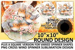 Delightful Avian Whirligigs: Watercolor Patterns Product Image 1