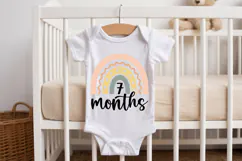 7 Months SVG | Baby Milestone SVG | Baby SVG | Newborn SVG Product Image 2