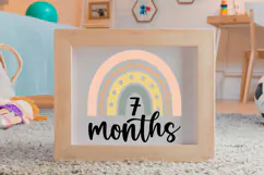 7 Months SVG | Baby Milestone SVG | Baby SVG | Newborn SVG Product Image 4