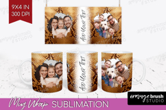 Animal Print Photo Mug Wrap PNG - Wild Animal Picture Frame Product Image 1