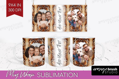 Animal Print Photo Mug Wrap PNG - Wild Animal Picture Frame Product Image 1