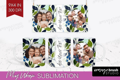 Eucalyptus Photo Mug Wrap PNG - Botanical Picture Frame Mug Product Image 1