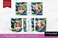 Eucalyptus Photo Mug Wrap PNG - Botanical Picture Frame Mug Product Image 1