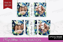 Eucalyptus Photo Mug Wrap PNG - Botanical Picture Frame Mug Product Image 1