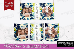 Eucalyptus Photo Mug Wrap PNG - Botanical Picture Frame Mug Product Image 1