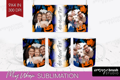 Halloween Photo Mug Wrap PNG - Brush Stroke Picture Frame Product Image 1
