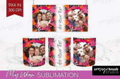 Halloween Photo Mug Wrap PNG - Brush Stroke Picture Frame Product Image 1