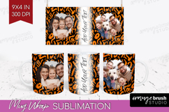 Halloween Photo Mug Wrap PNG - Brush Stroke Picture Frame Product Image 1