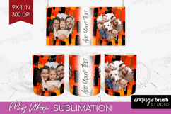 Halloween Photo Mug Wrap PNG - Brush Stroke Picture Frame Product Image 1