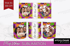 Halloween Photo Mug Wrap PNG - Brush Stroke Picture Frame Product Image 1