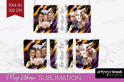 Halloween Photo Mug Wrap PNG - Brush Stroke Picture Frame Product Image 1