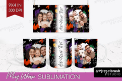 Halloween Photo Mug Wrap PNG - Brush Stroke Picture Frame Product Image 1