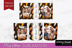 Halloween Photo Mug Wrap PNG - Brush Stroke Picture Frame Product Image 1