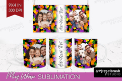 Halloween Photo Mug Wrap PNG - Brush Stroke Picture Frame Product Image 1