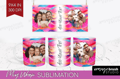 Brush Stroke Photo Mug Wrap PNG - Abstract Texture Picture Product Image 1