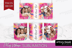 Brush Stroke Photo Mug Wrap PNG - Abstract Texture Picture Product Image 1