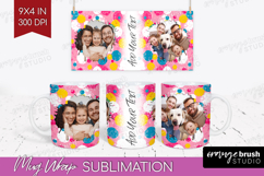 Brush Stroke Photo Mug Wrap PNG - Abstract Texture Picture Product Image 1