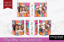 Brush Stroke Photo Mug Wrap PNG - Abstract Texture Picture Product Image 1