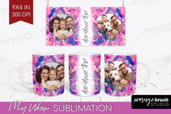 Brush Stroke Photo Mug Wrap PNG - Abstract Texture Picture Product Image 1