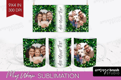 Glitter Photo Mug Wrap PNG - Sparkle Picture Frame Mug Product Image 1