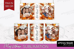 Rose Gold Photo Mug Wrap PNG - Abstract Picture Frame Mug Product Image 1