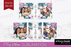 Floral Photo Mug Wrap PNG - Sping Flowers Picture Frame Mug Product Image 1
