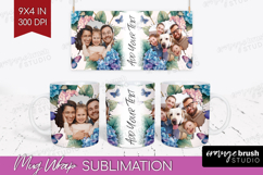 Floral Photo Mug Wrap PNG - Sping Flowers Picture Frame Mug Product Image 1