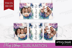 Floral Photo Mug Wrap PNG - Sping Flowers Picture Frame Mug Product Image 1