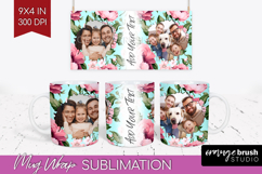 Spring Photo Mug Wrap PNG - Flowers Picture Frame Mug Product Image 1